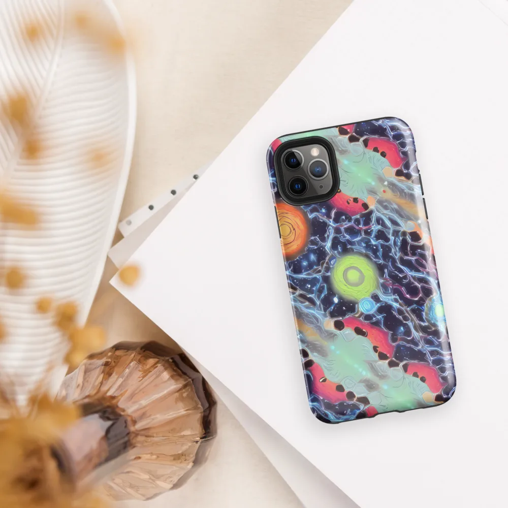 Cosmic Tidal Flux on Tough Case for iPhone® — Front