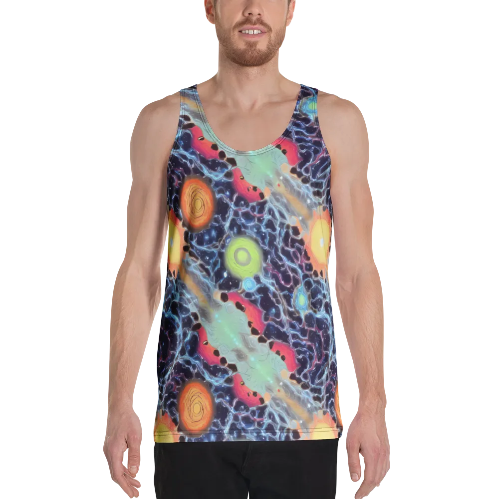 Cosmic Tidal Flux on Men's Tank Top — Front