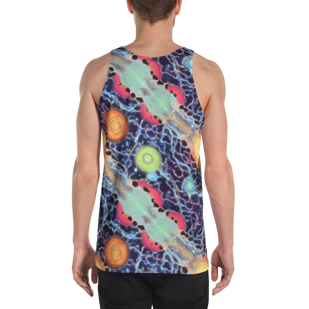Cosmic Tidal Flux on Men's Tank Top — Back