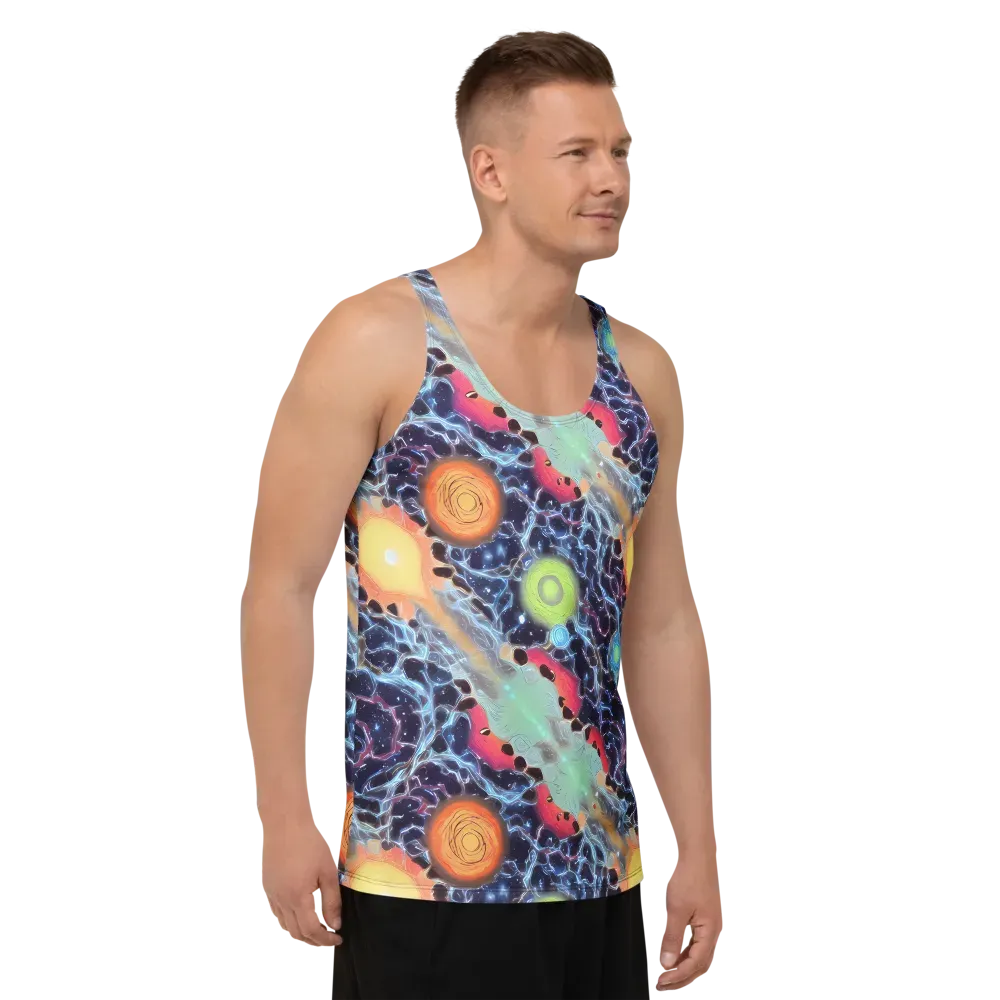 Cosmic Tidal Flux on Men's Tank Top — Right Front