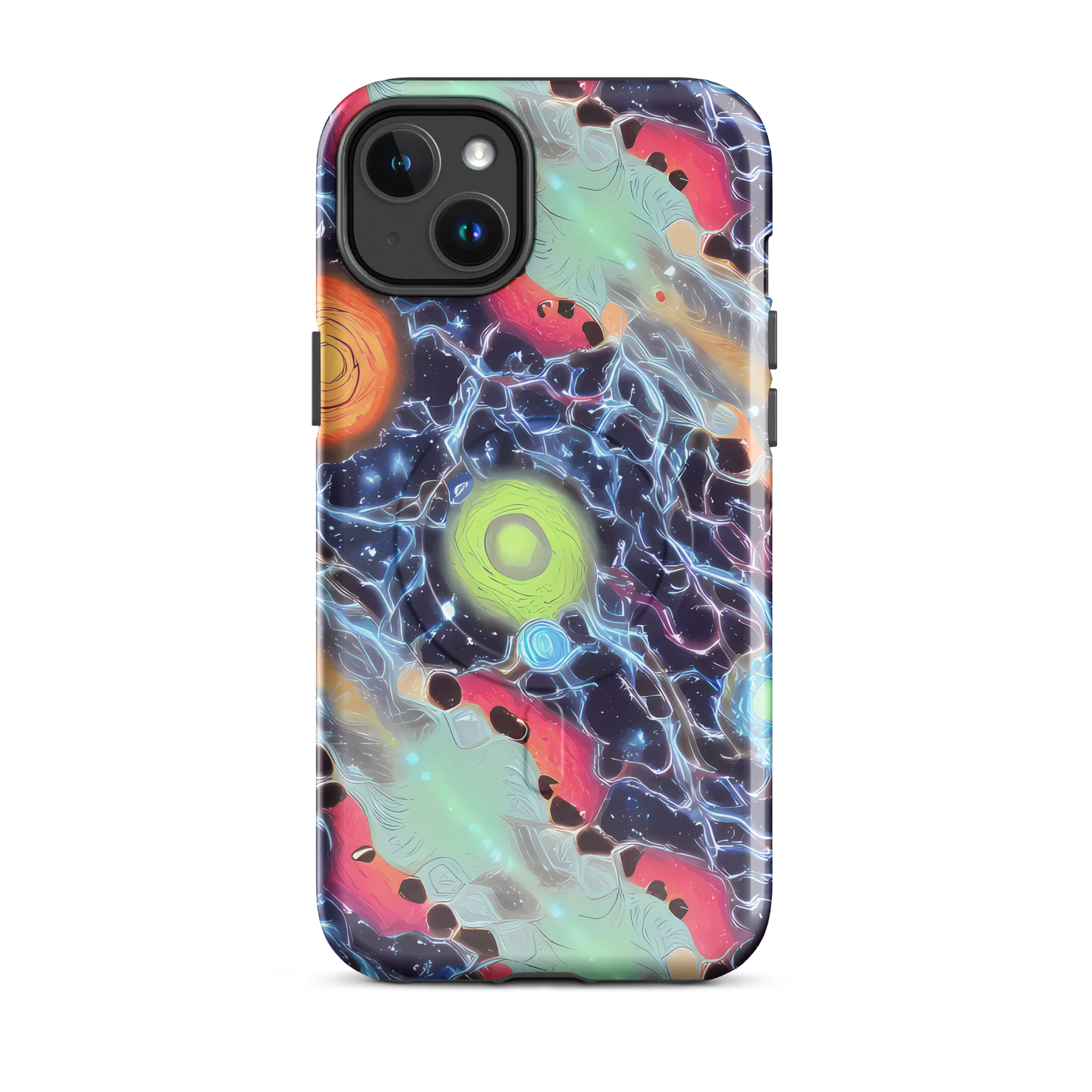 Cosmic Tidal Flux on MagSafe Tough Case for iPhone® — Front
