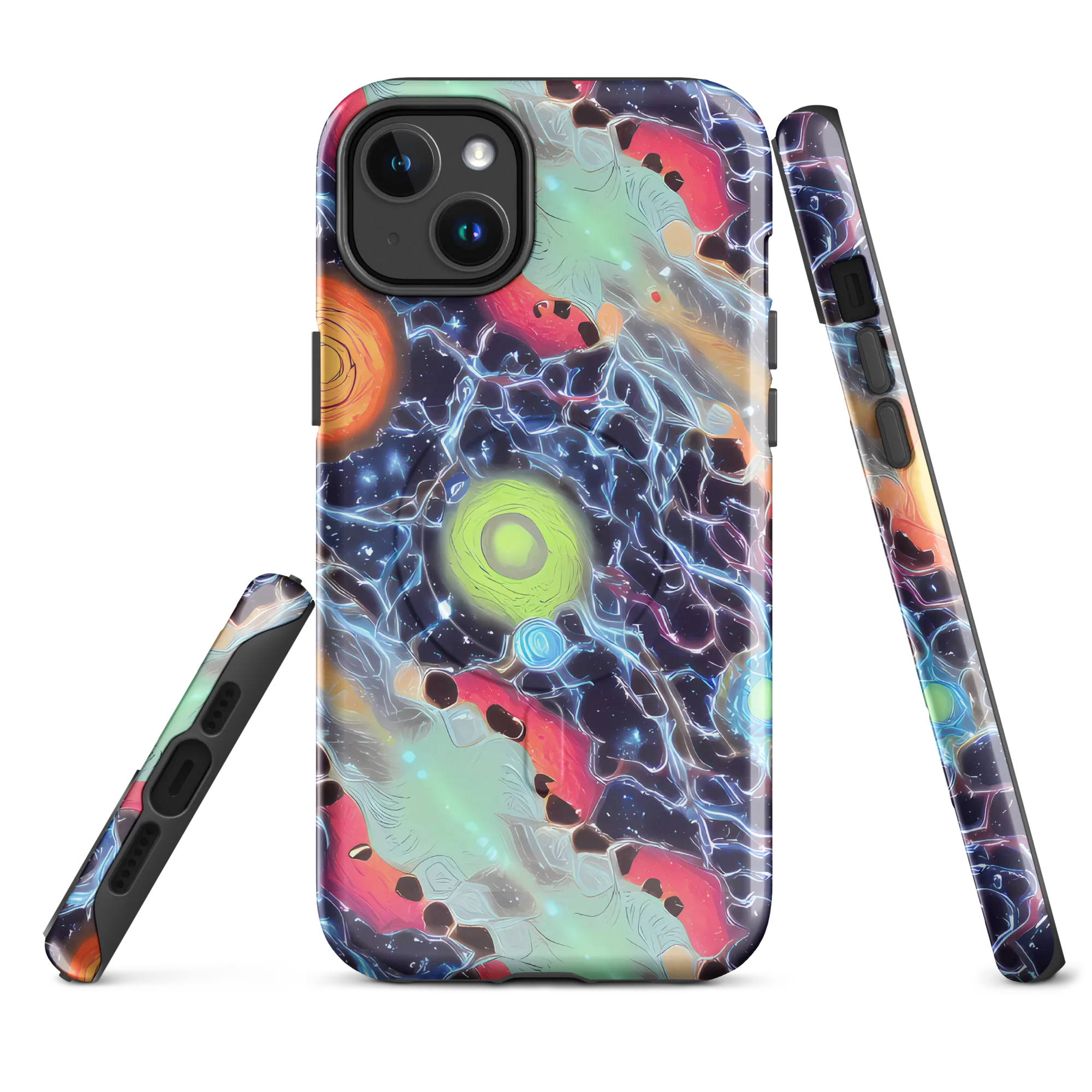 Cosmic Tidal Flux on MagSafe Tough Case for iPhone® — Front