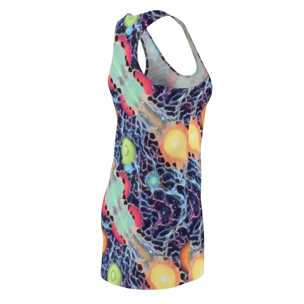 Cosmic Tidal Flux on Racerback Dress — Back Side