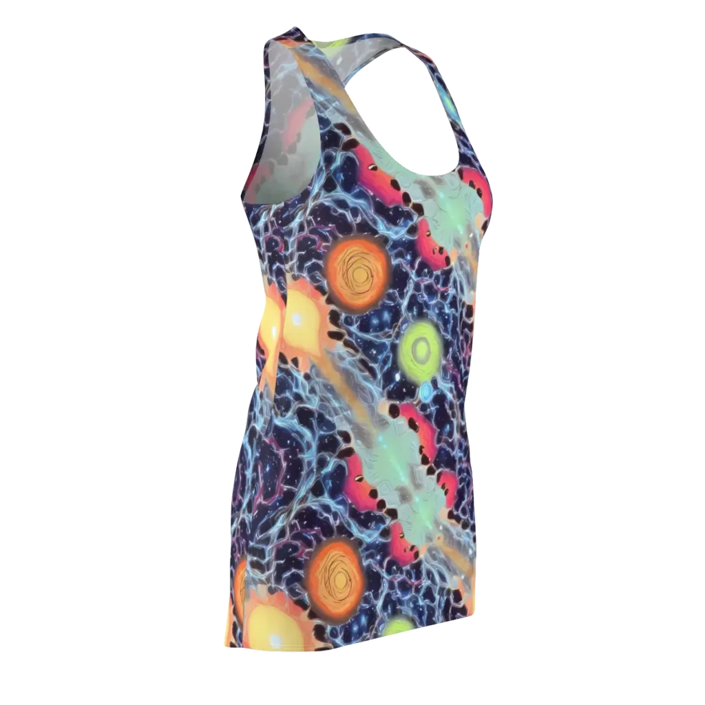 Cosmic Tidal Flux on Racerback Dress — Front Side