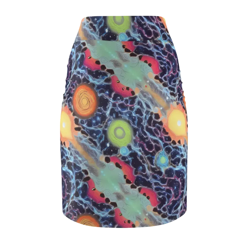 Cosmic Tidal Flux on Pencil Skirt — Back