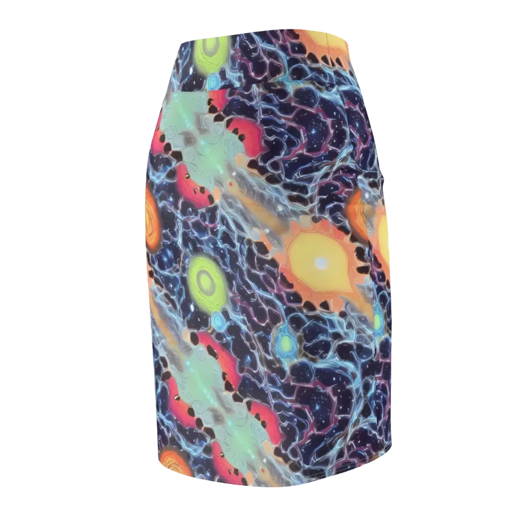 Cosmic Tidal Flux on Pencil Skirt — Back Side