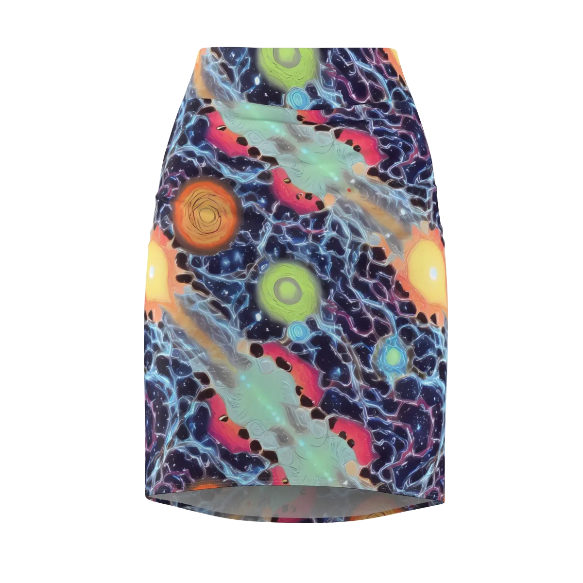 Cosmic Tidal Flux on Pencil Skirt — Front
