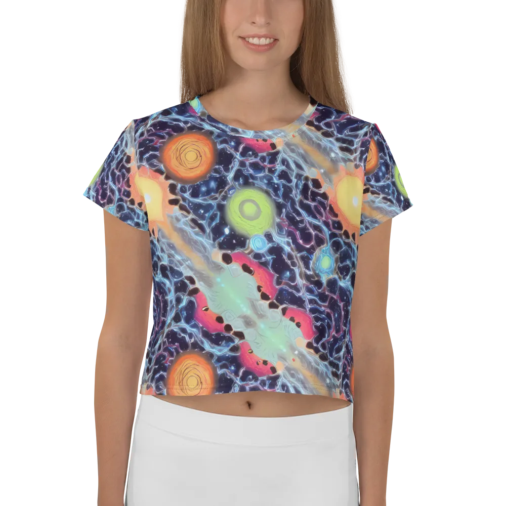 Cosmic Tidal Flux on Crop Tee — Front