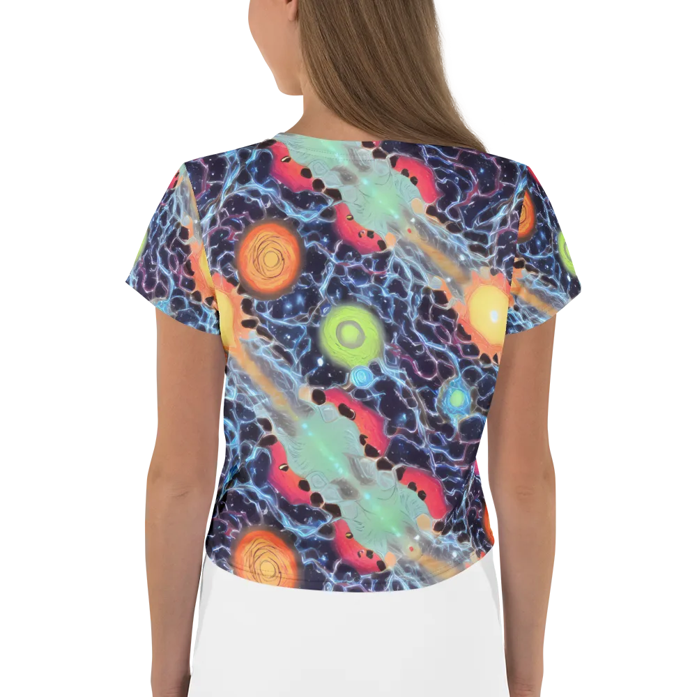 Cosmic Tidal Flux on Crop Tee — Back