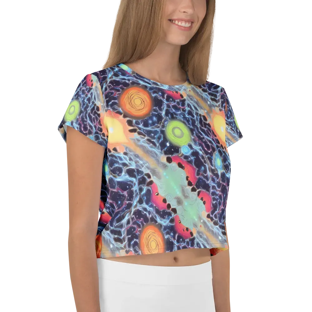 Cosmic Tidal Flux on Crop Tee — Right