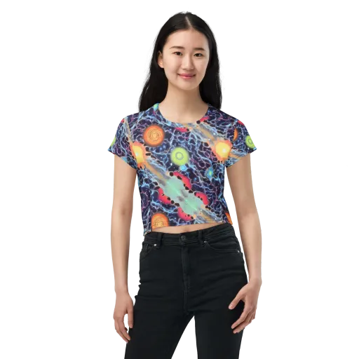 Cosmic Tidal Flux on a Crop Tee
