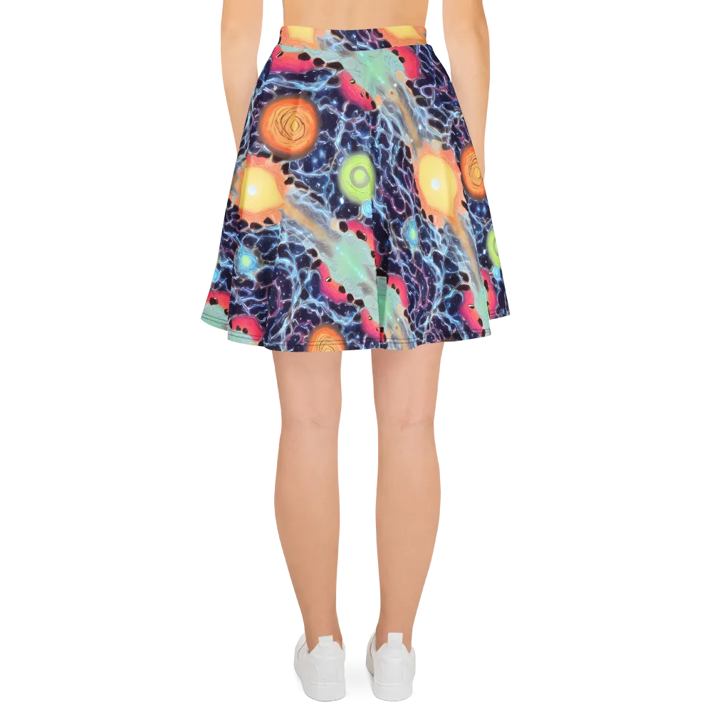 Cosmic Tidal Flux on Skater Skirt — Back