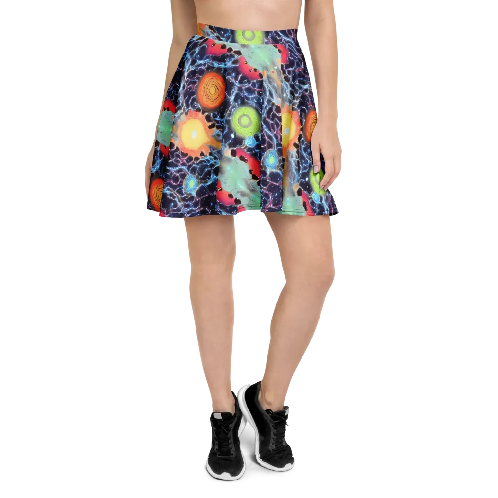 Cosmic Tidal Flux on Skater Skirt — Front