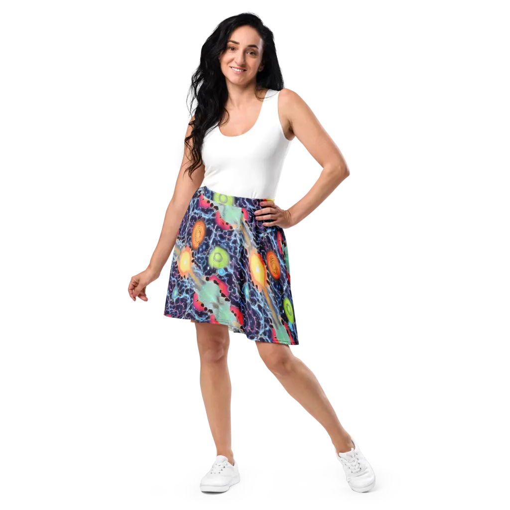 Cosmic Tidal Flux on Skater Skirt — Front