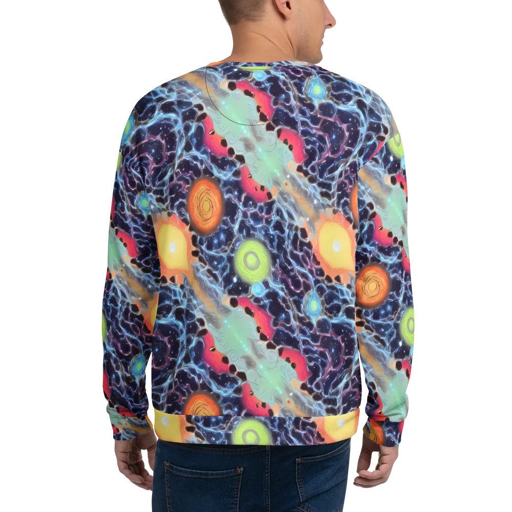 Cosmic Tidal Flux on Sweatshirt — Back