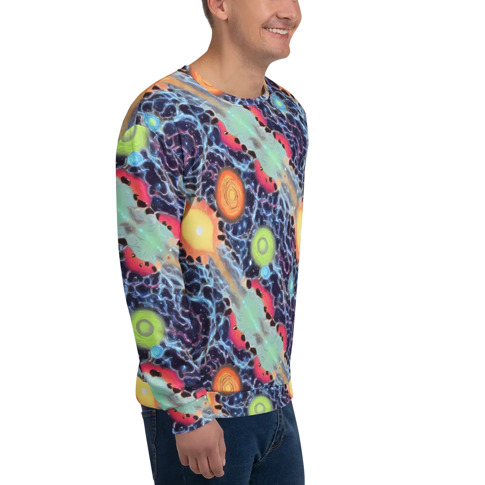 Cosmic Tidal Flux on Sweatshirt — Right Front