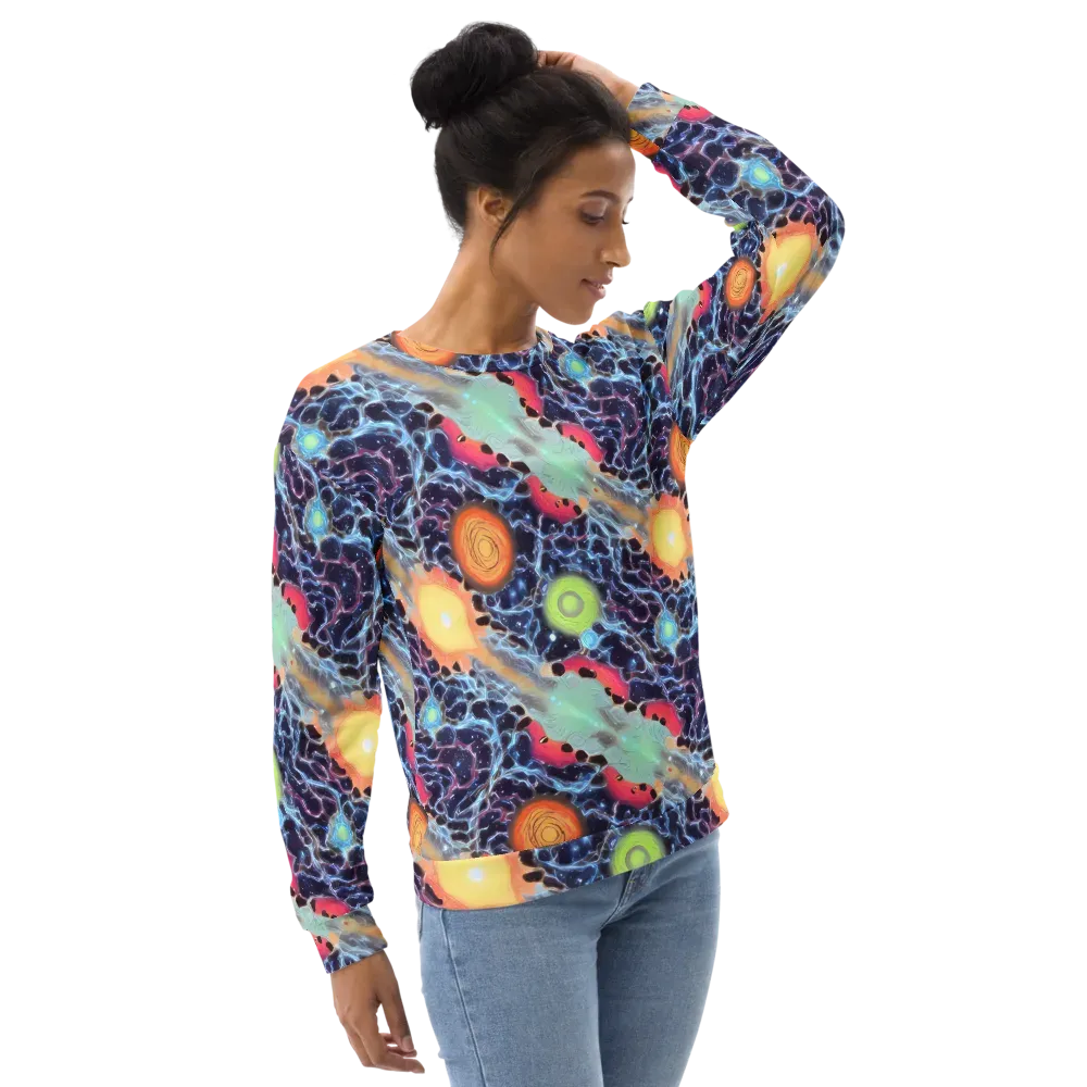 Cosmic Tidal Flux on Sweatshirt — Right Front