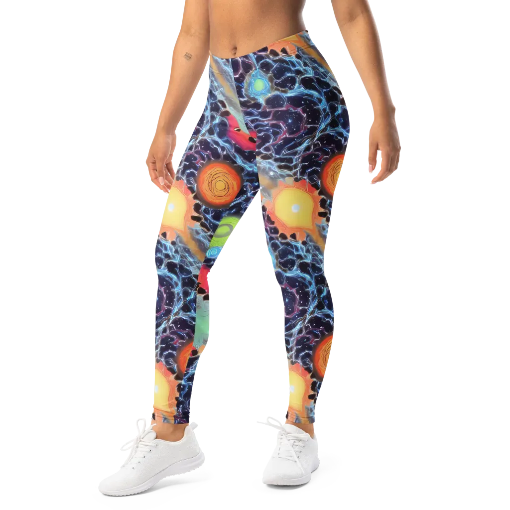 Cosmic Tidal Flux on Leggings — Left Front