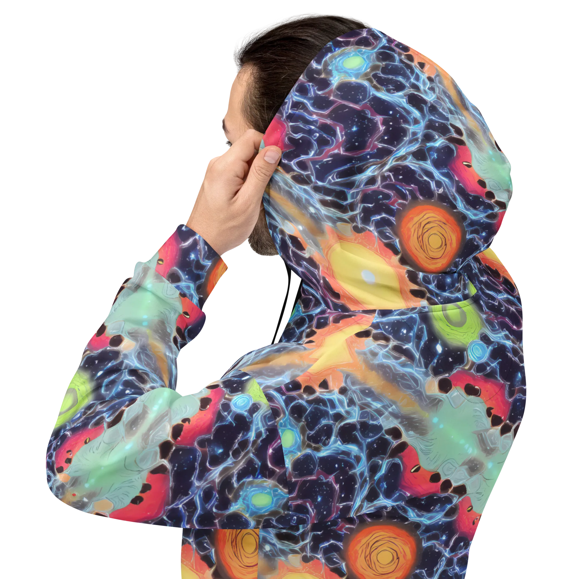 Cosmic Tidal Flux on Hoodie — Back
