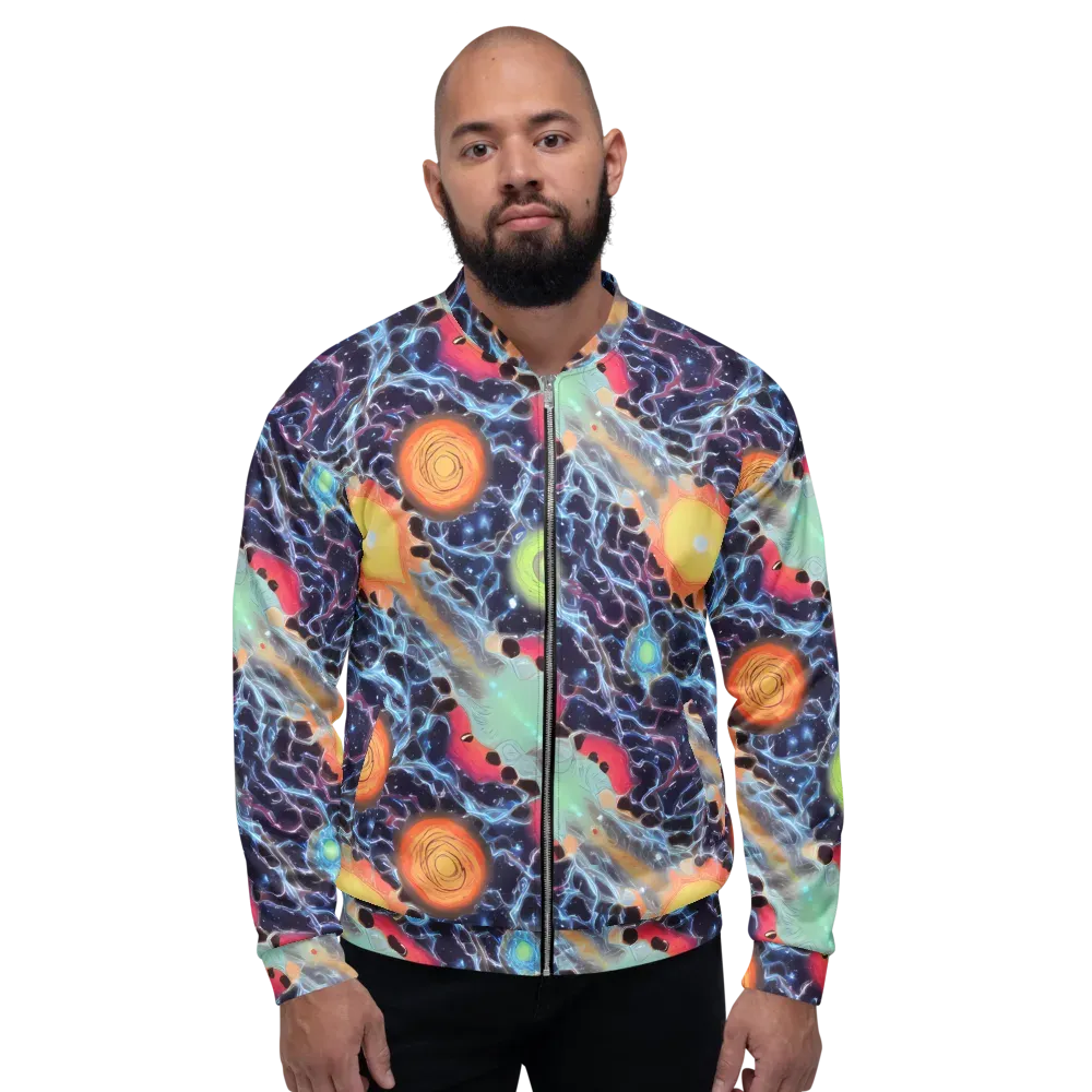 Cosmic Tidal Flux on Bomber Jacket — Front