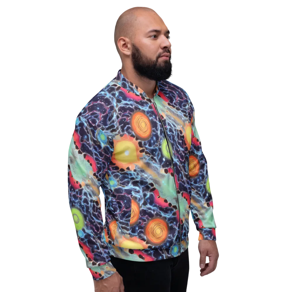 Cosmic Tidal Flux on Bomber Jacket — Right