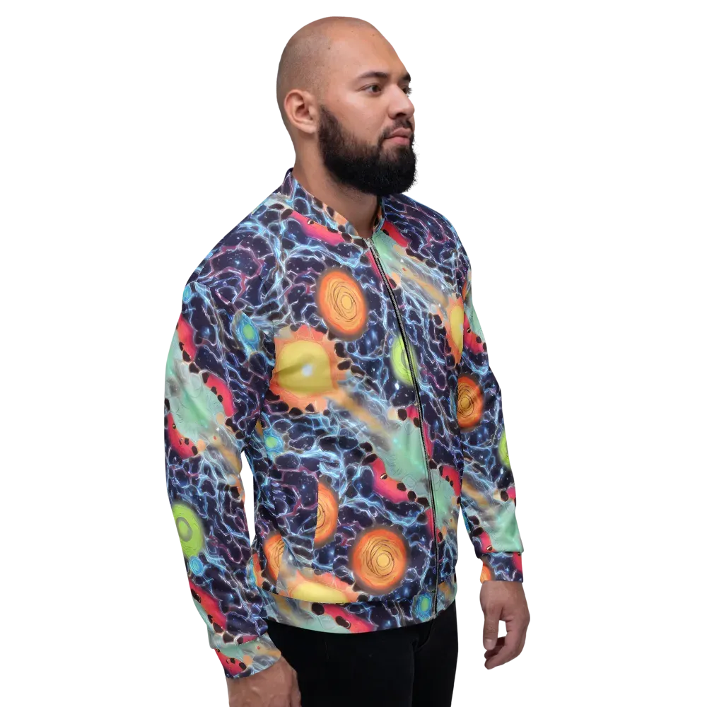 Cosmic Tidal Flux on Bomber Jacket — Right