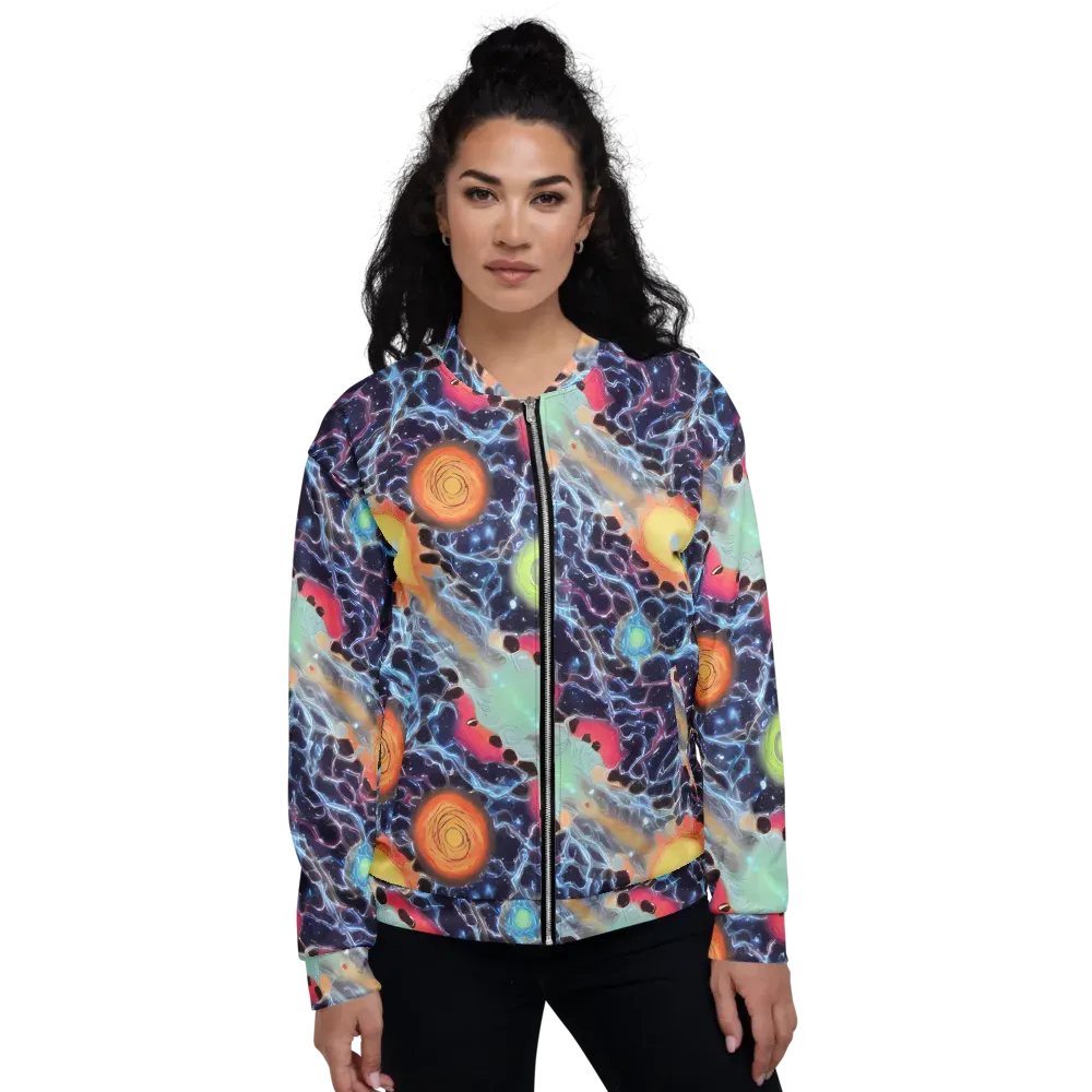 Cosmic Tidal Flux on Bomber Jacket — Front