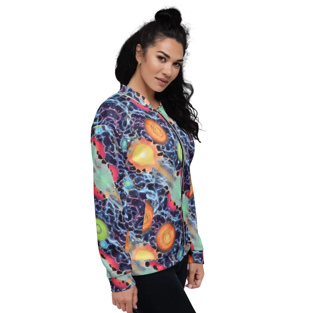 Cosmic Tidal Flux on Bomber Jacket — Right