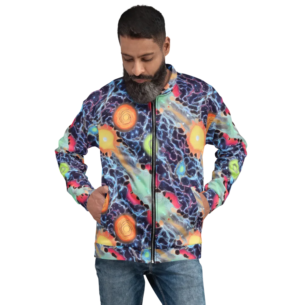 Cosmic Tidal Flux on Bomber Jacket — Front