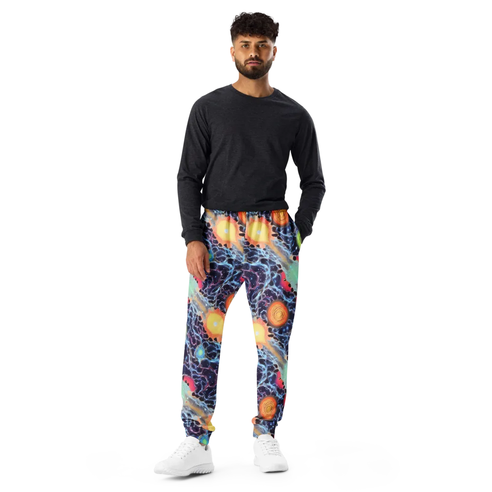 Cosmic Tidal Flux on Men's Joggers — Front