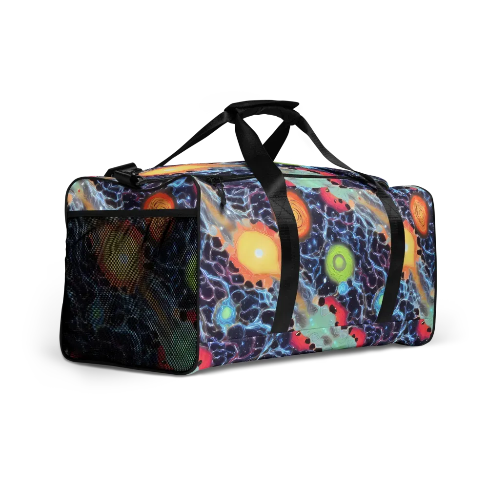 Cosmic Tidal Flux on Duffle Bag — Right Front