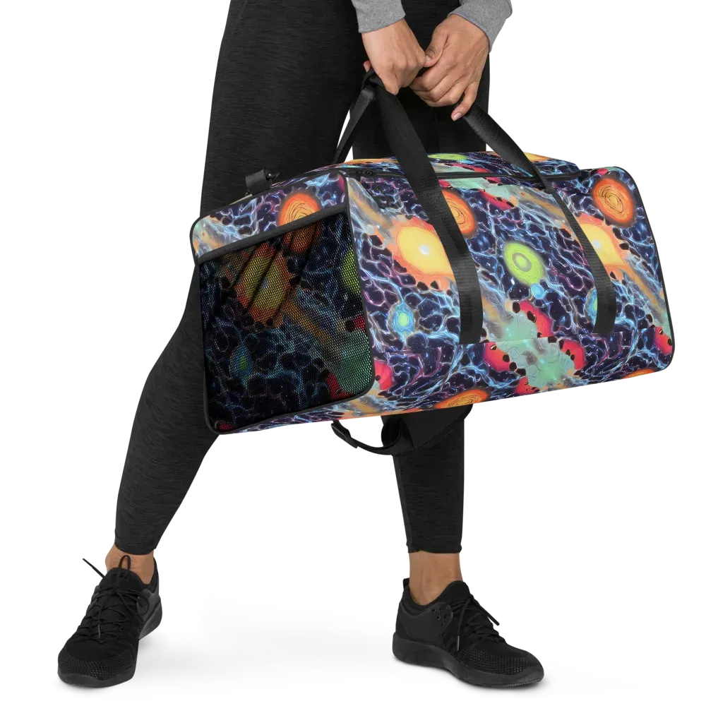 Cosmic Tidal Flux on Duffle Bag — Right Front