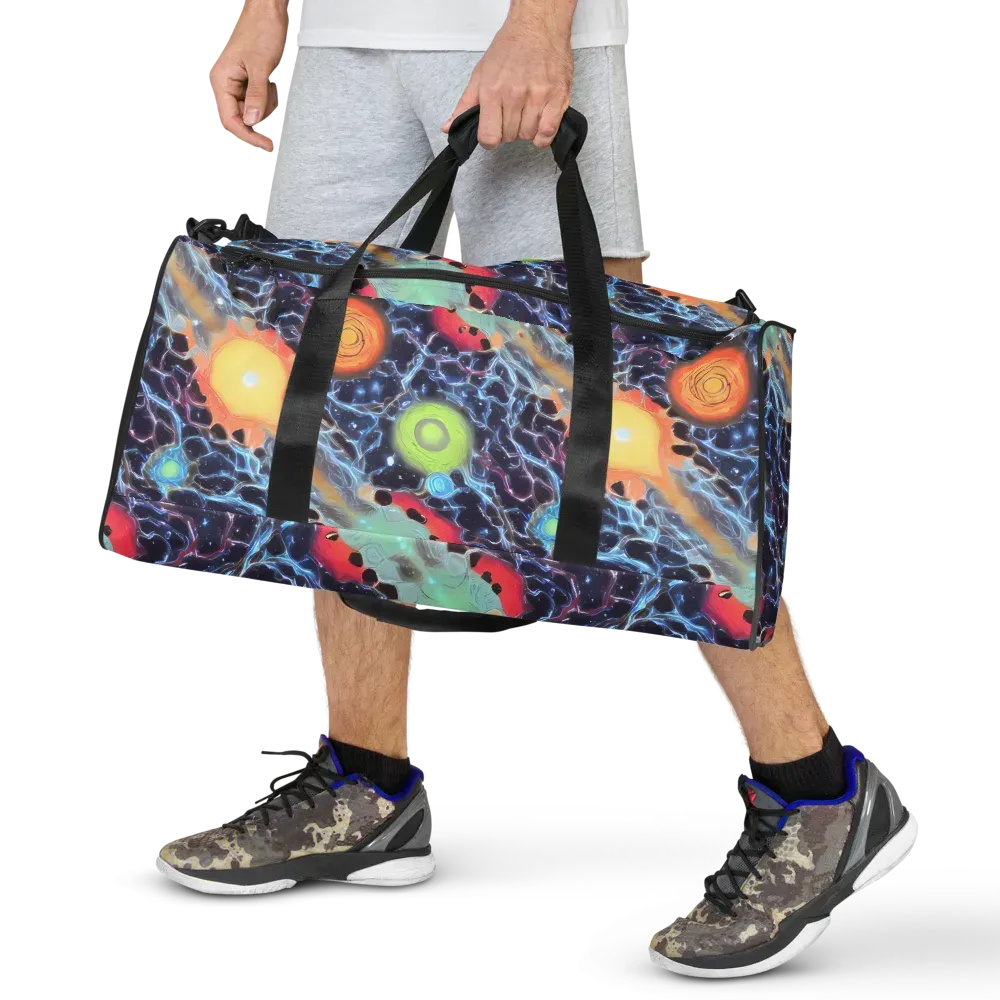 Cosmic Tidal Flux on Duffle Bag — Front