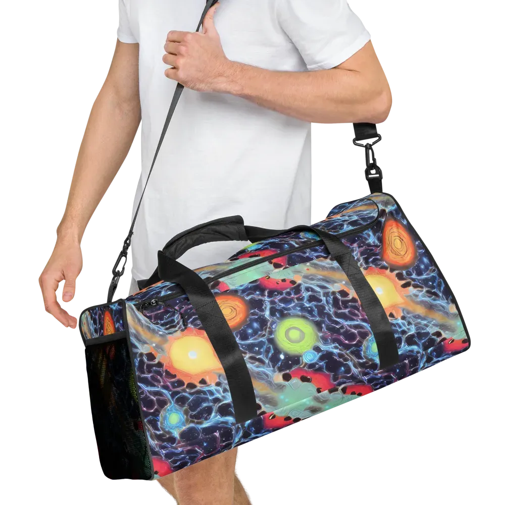 Cosmic Tidal Flux on Duffle Bag — Right Front
