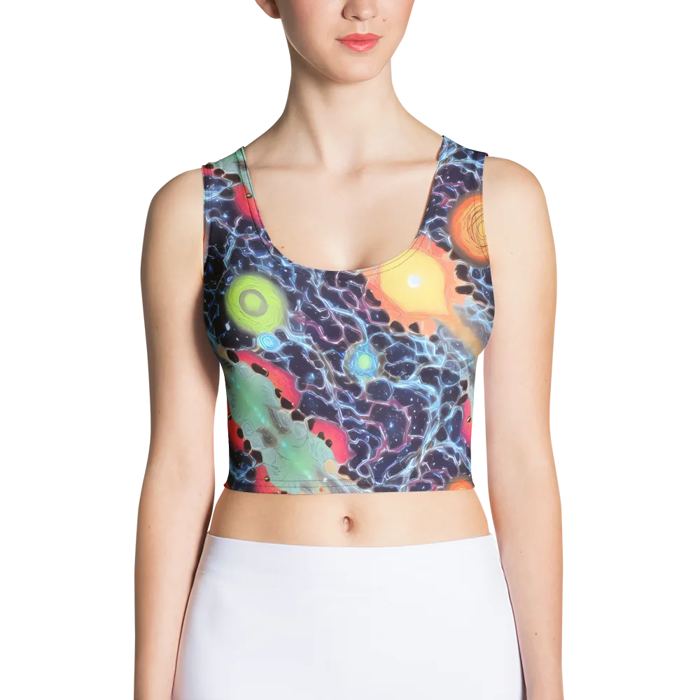 Cosmic Tidal Flux on Crop Top — Front