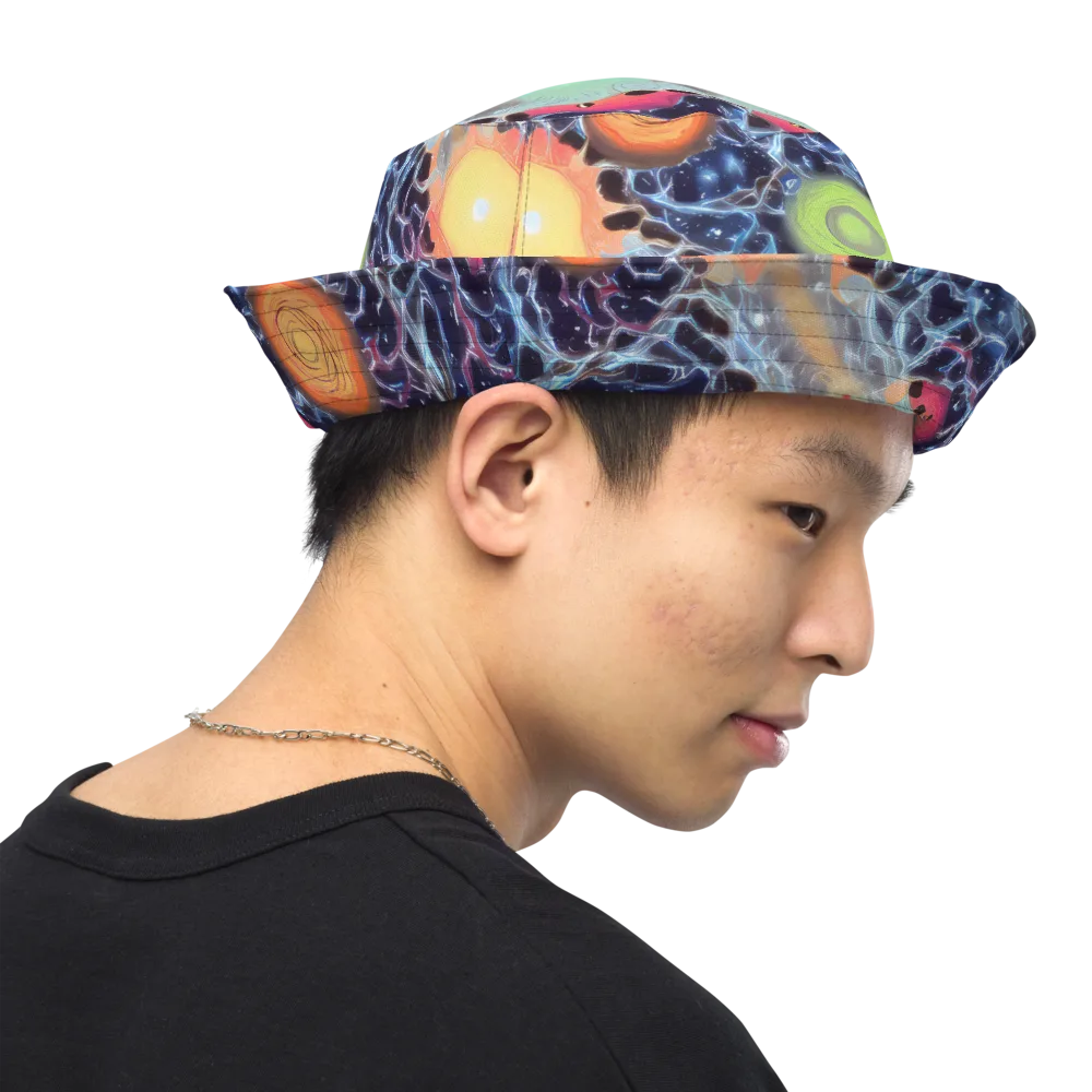 Cosmic Tidal Flux on Reversible Bucket Hat — Right Outside