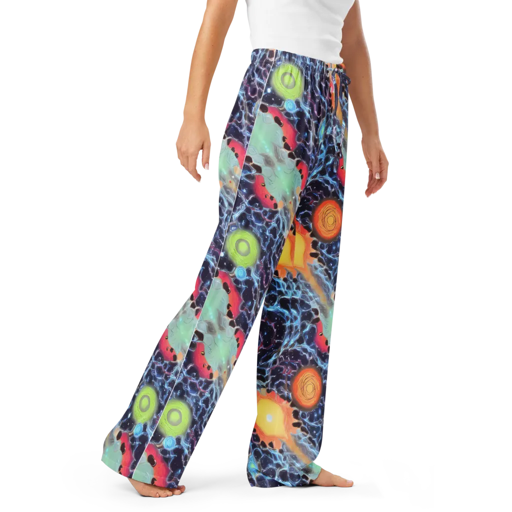 Cosmic Tidal Flux on Women's Pajama Pants — Right Front