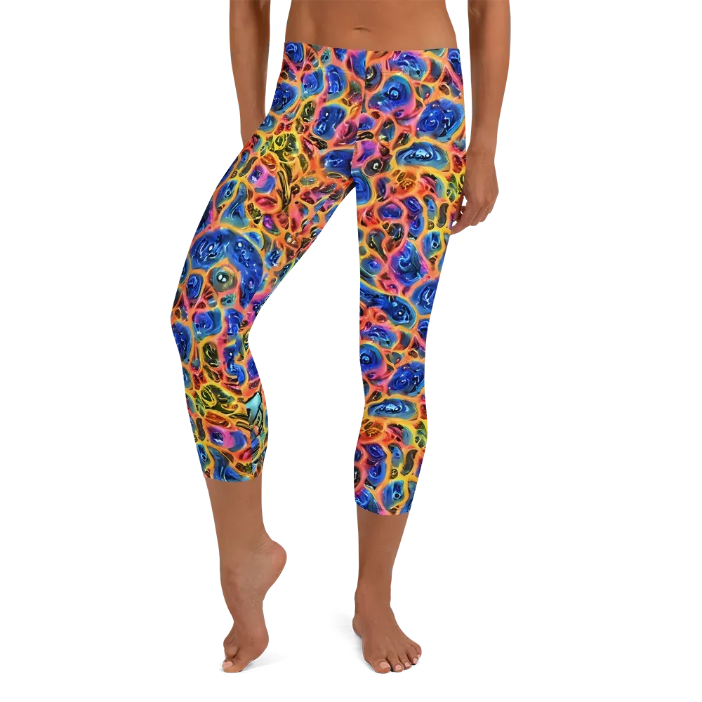Solar Sonic on Capri Leggings — Front
