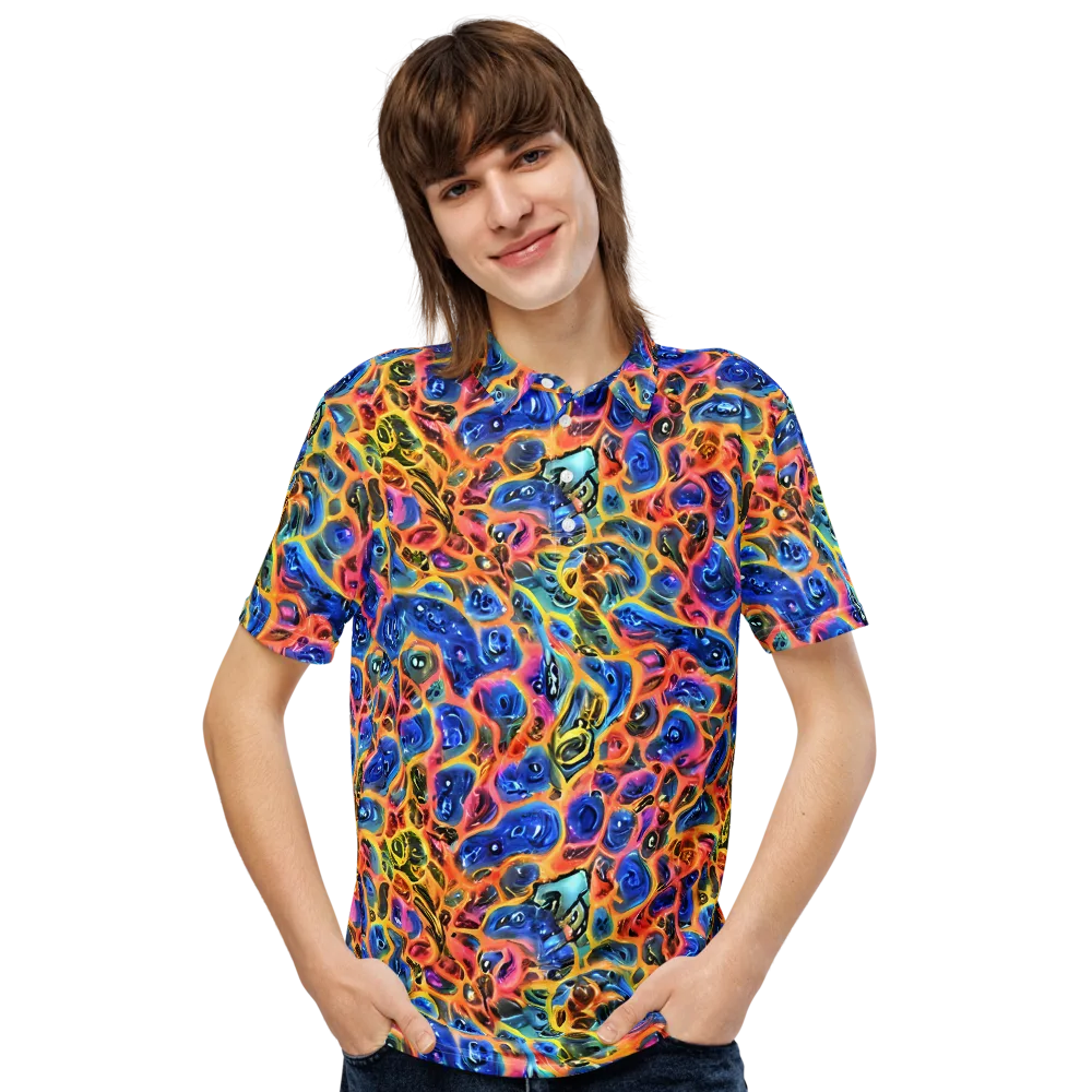 Solar Sonic on Men's Slim Fit Polo Shirt — Front