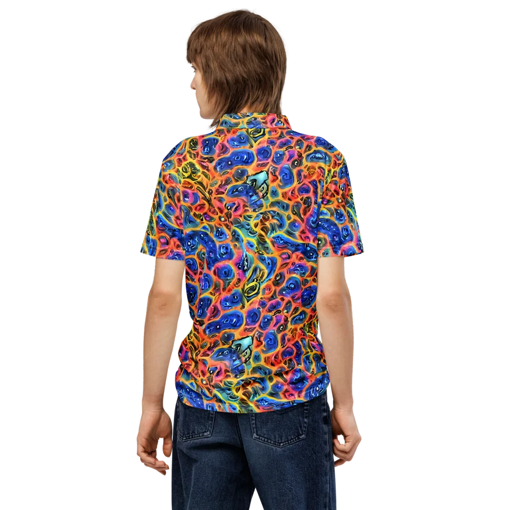Solar Sonic on Men's Slim Fit Polo Shirt — Back