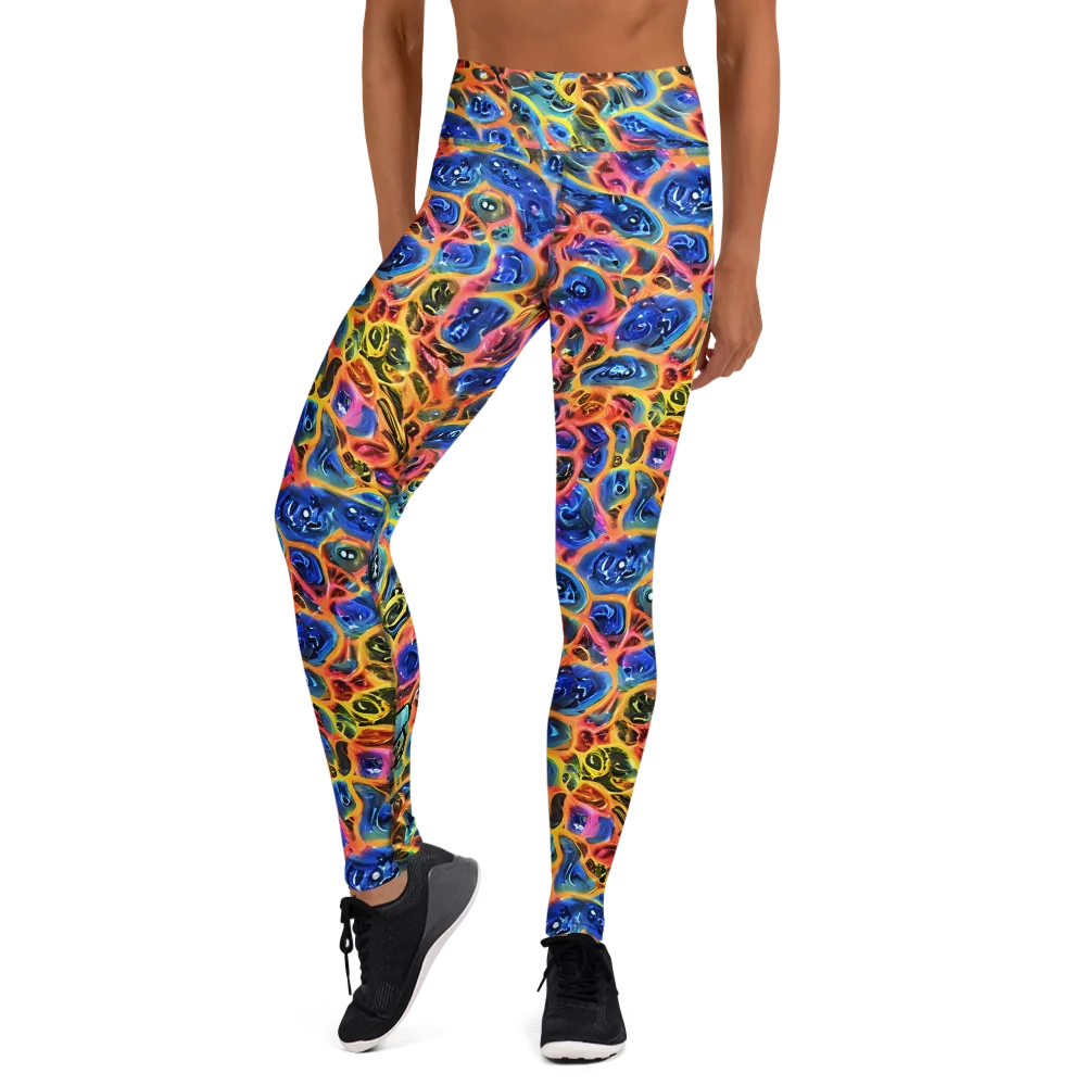 Solar Sonic on Yoga Leggings — Front