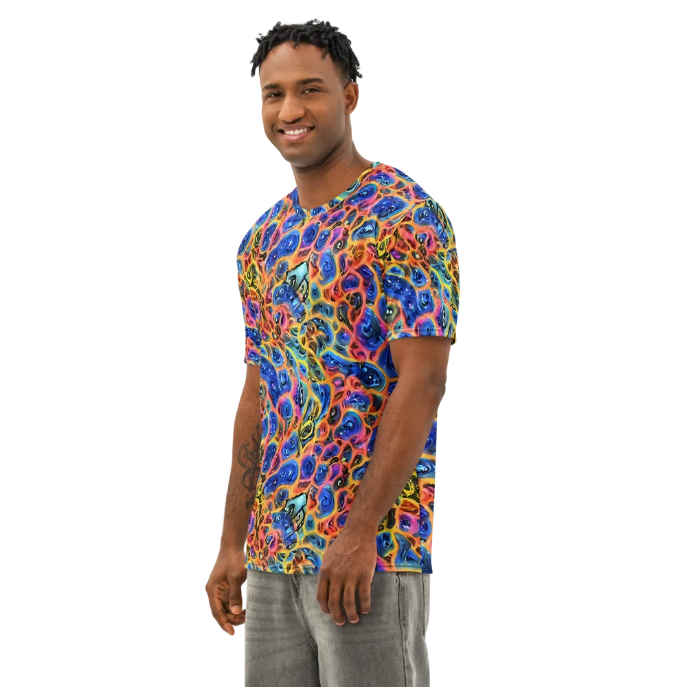 Solar Sonic on Men's Cotton Crew Neck T-Shirt — Left Front