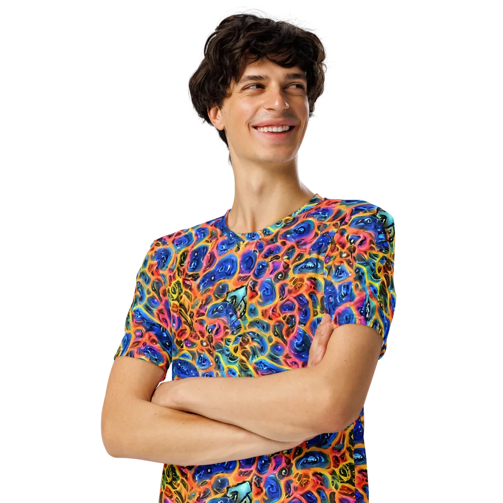 Solar Sonic on Men's Crew Neck T-Shirt — Left Front