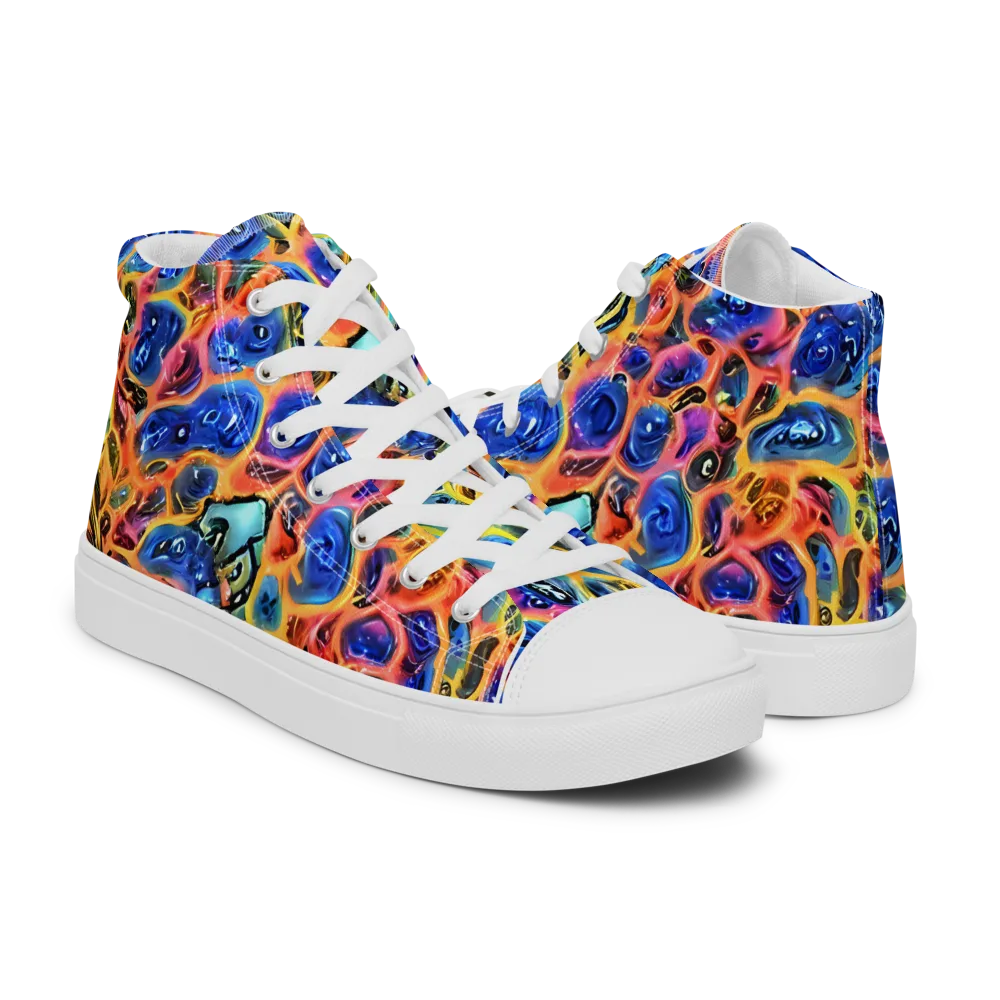 Solar Sonic on Men's High Top Canvas Shoes — Right