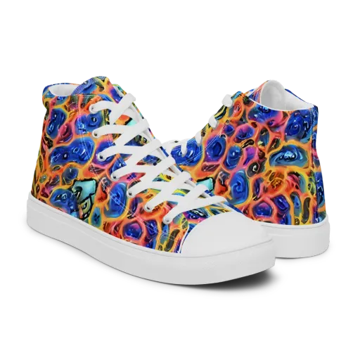 Solar Sonic on a Men's High Top Canvas Shoes