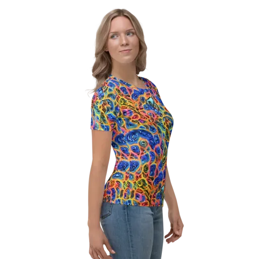 Solar Sonic on a Women's Crew Neck T-Shirt