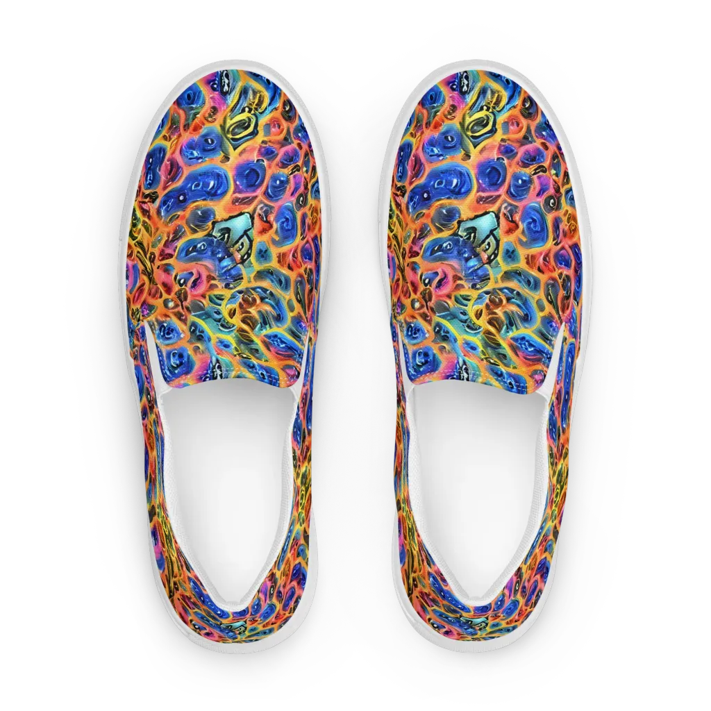Solar Sonic on Men's Slip-On Canvas Shoes — Front