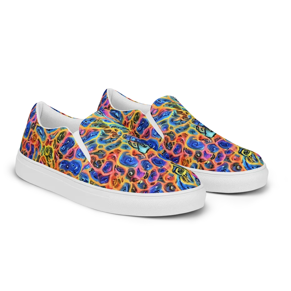Solar Sonic on Men's Slip-On Canvas Shoes — Right Front