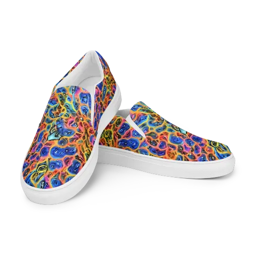 Solar Sonic on a Men's Slip-On Canvas Shoes