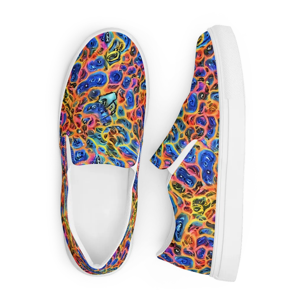 Solar Sonic on Men's Slip-On Canvas Shoes — Front